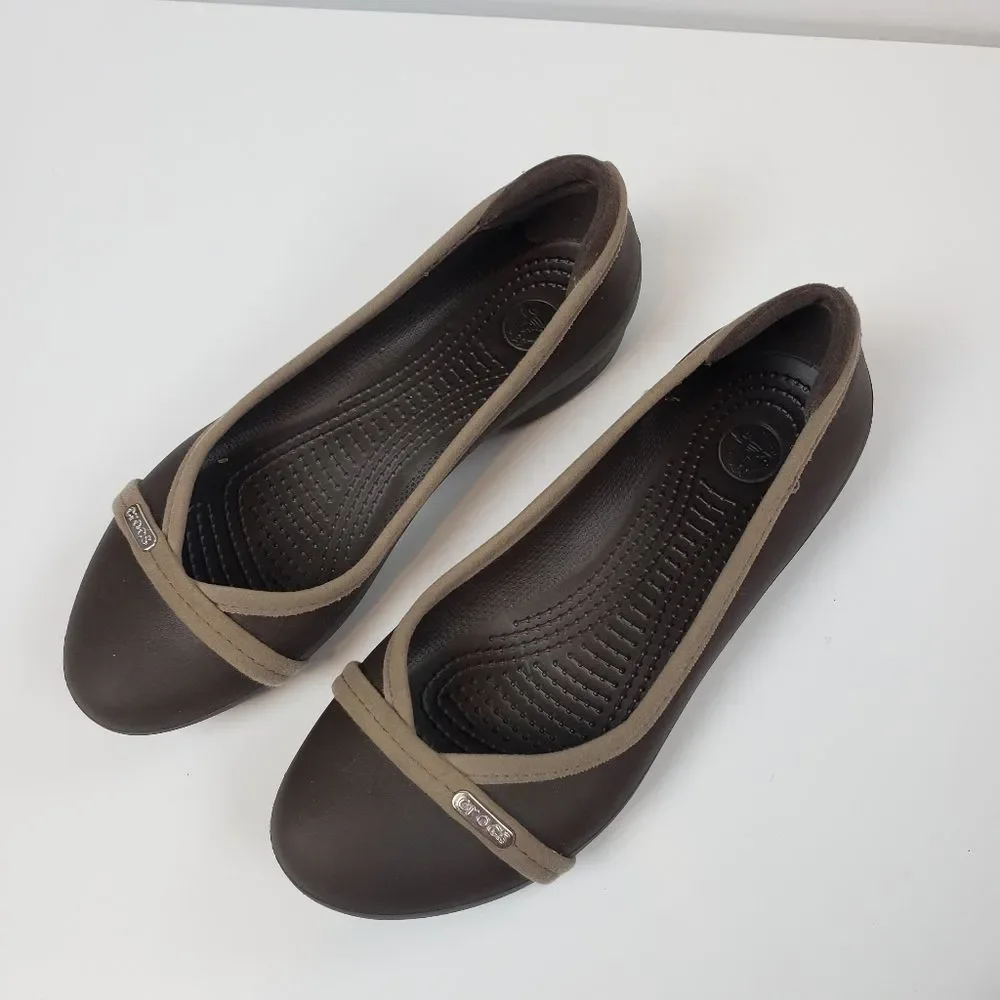 Crocs Genna Shoes Flat Girls Youth‎ Size 6/…
